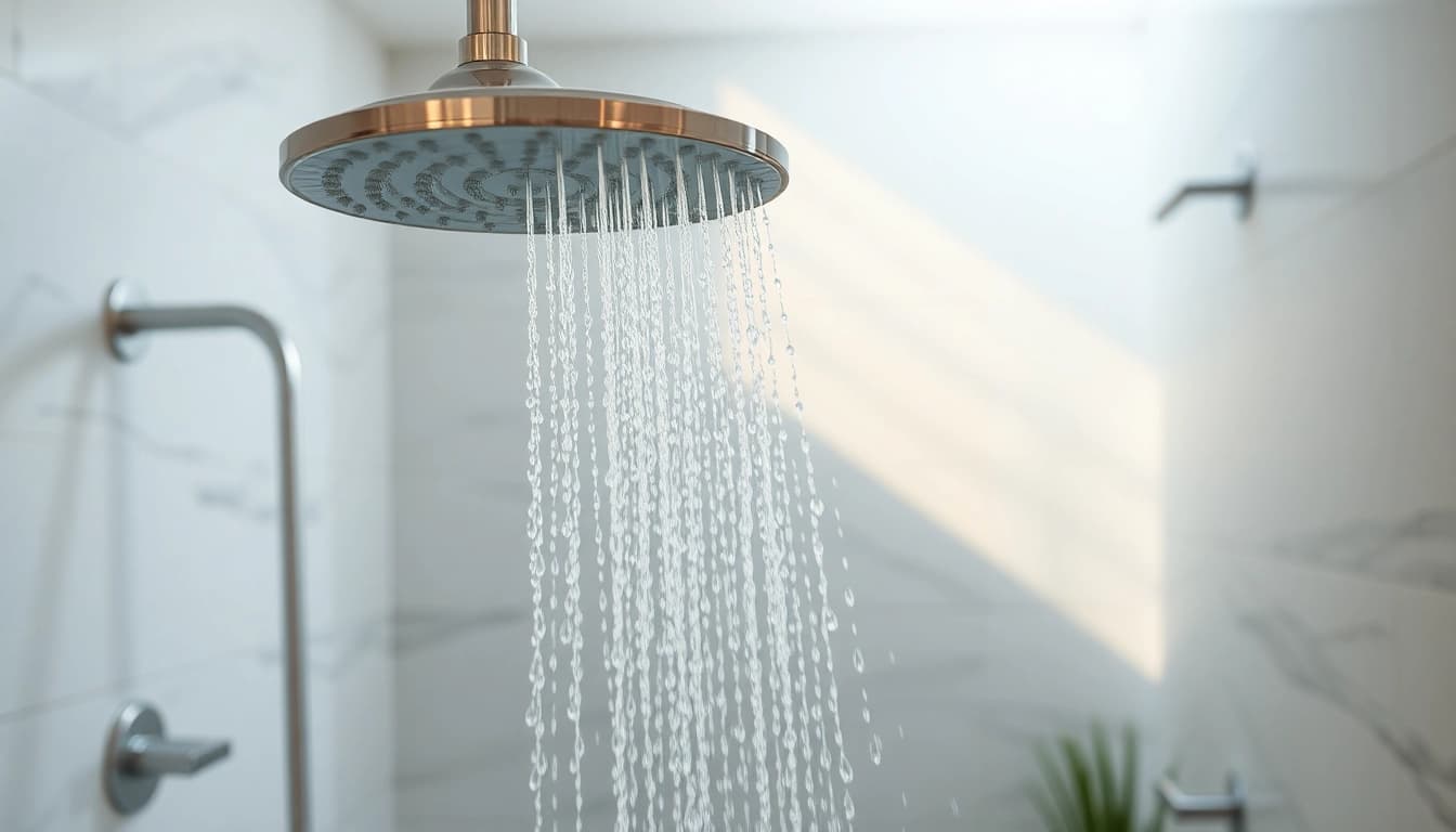 Experience the luxurious shower from sunny shower usa inc in a serene bathroom setting.