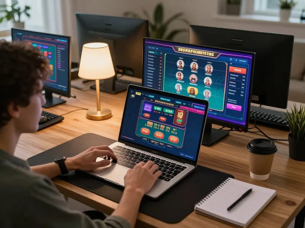 Engaging in live dealer games at ww88 from a cozy home setup.