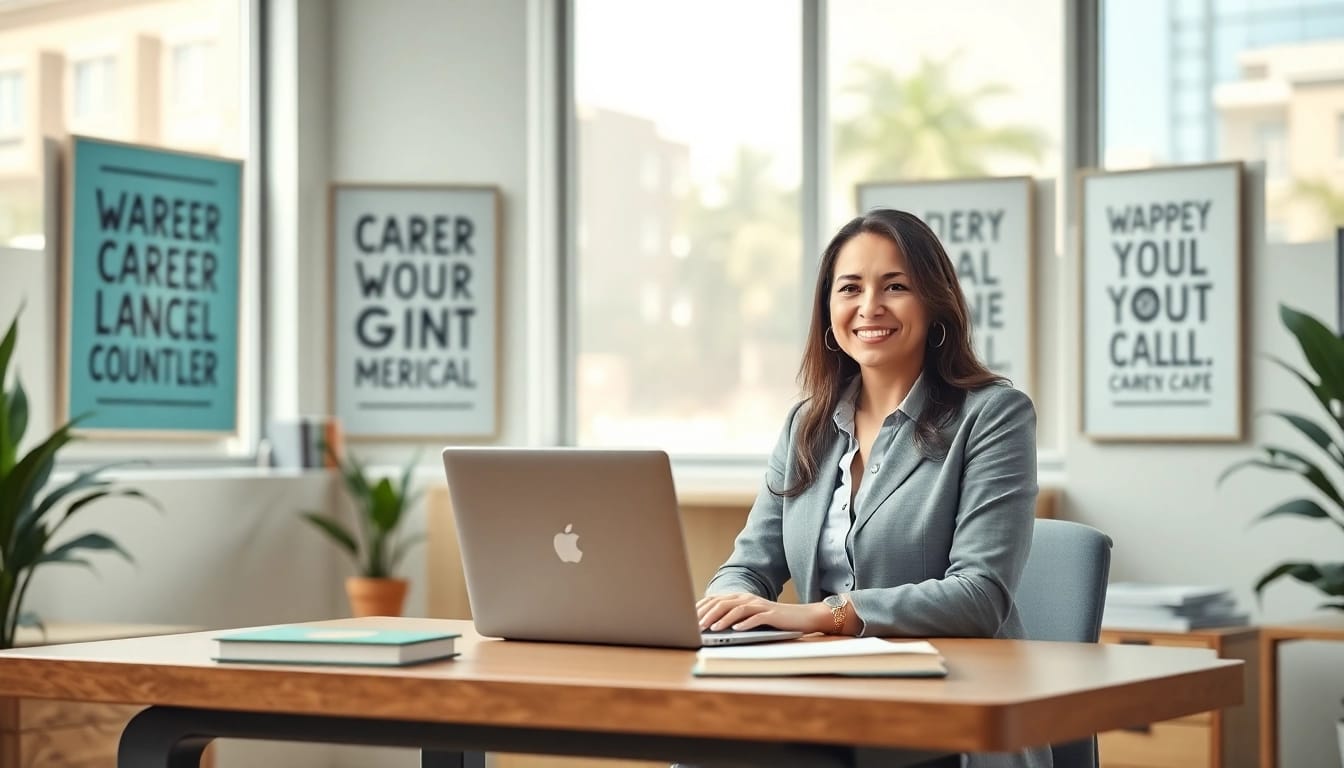Helping individuals find their ideal career with expert guidance in a professional office setting.