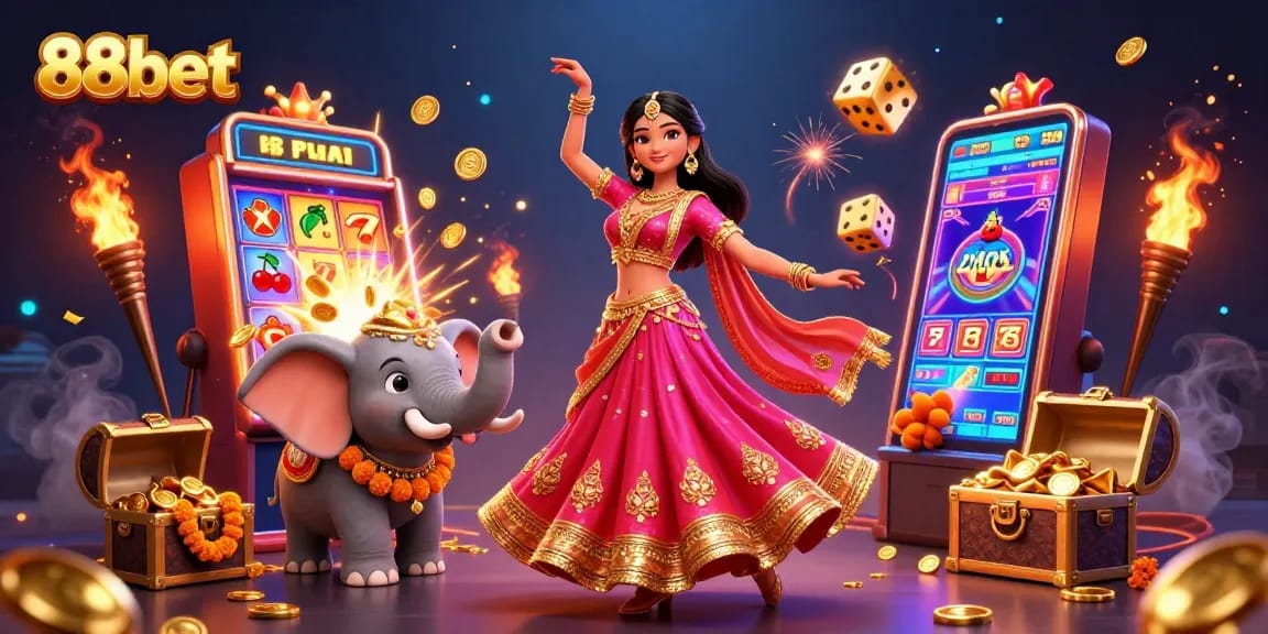Experience thrilling gameplay at 88bet with vibrant casino elements and dynamic characters.