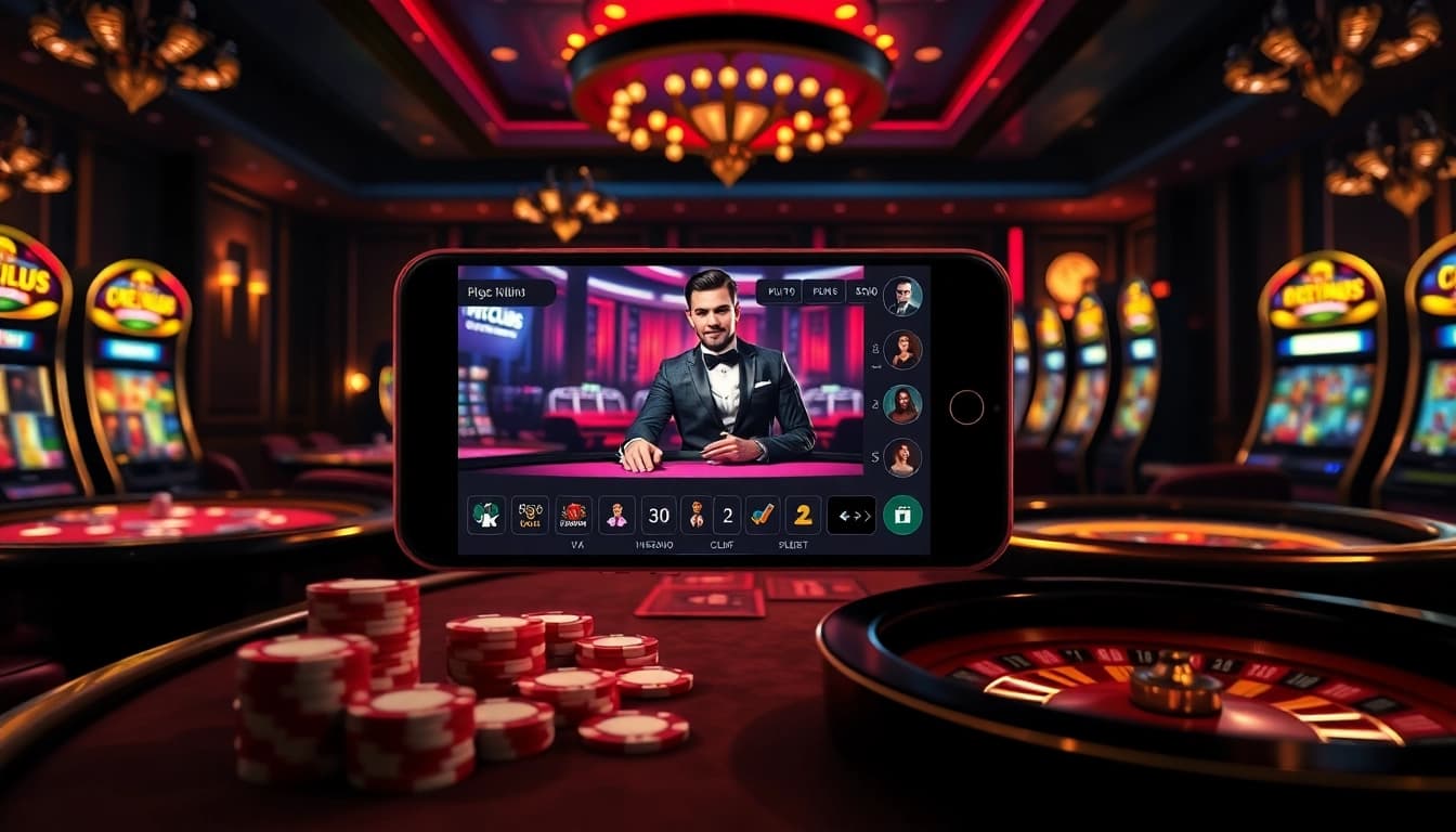 Exciting online gambling experience at https://hitclub.gold/ with interactive live dealer and vibrant casino setting.
