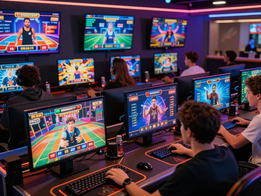 Engaged players experiencing the excitement of BL555 casino games in a vibrant online setting.