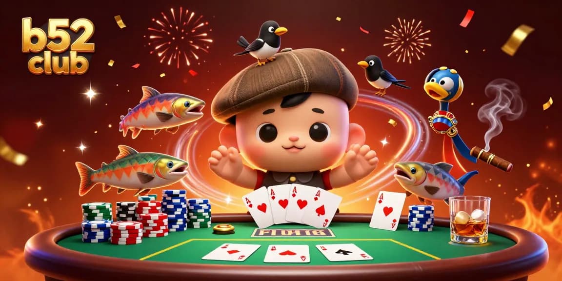 Engage in exhilarating gameplay with B52 Club's vibrant casino scene full of fun and excitement.