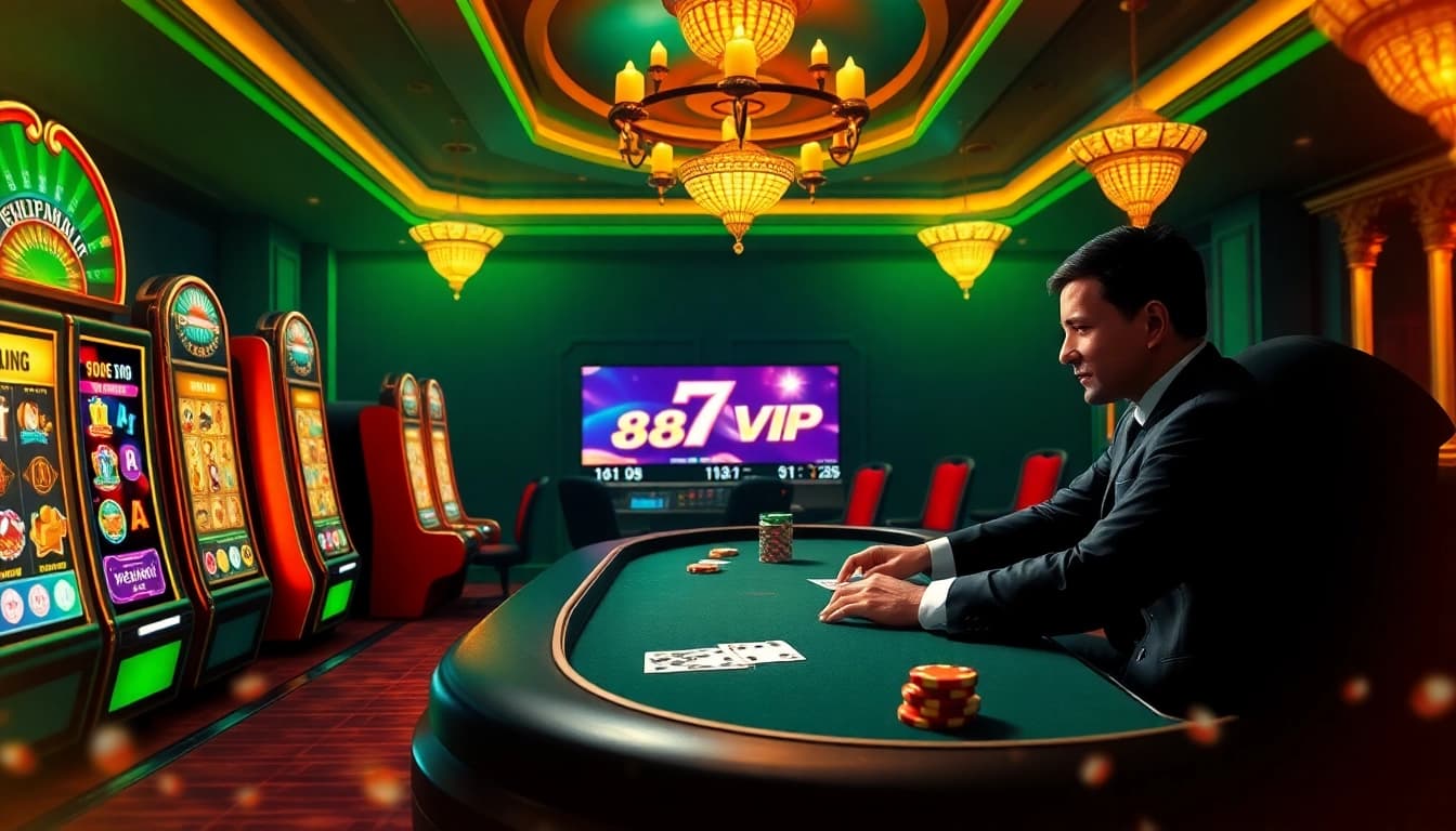 Experience the thrill of Nhà Cái 68VIP with a luxurious online casino scene, featuring high-end slot machines and energetic live dealers.
