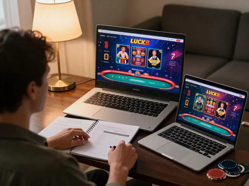 Người dùng LUCK8 phân tích chiến lược trên ứng dụng casino trực tuyến đầy màu sắc, tạo ra bầu không khí chơi game hấp dẫn