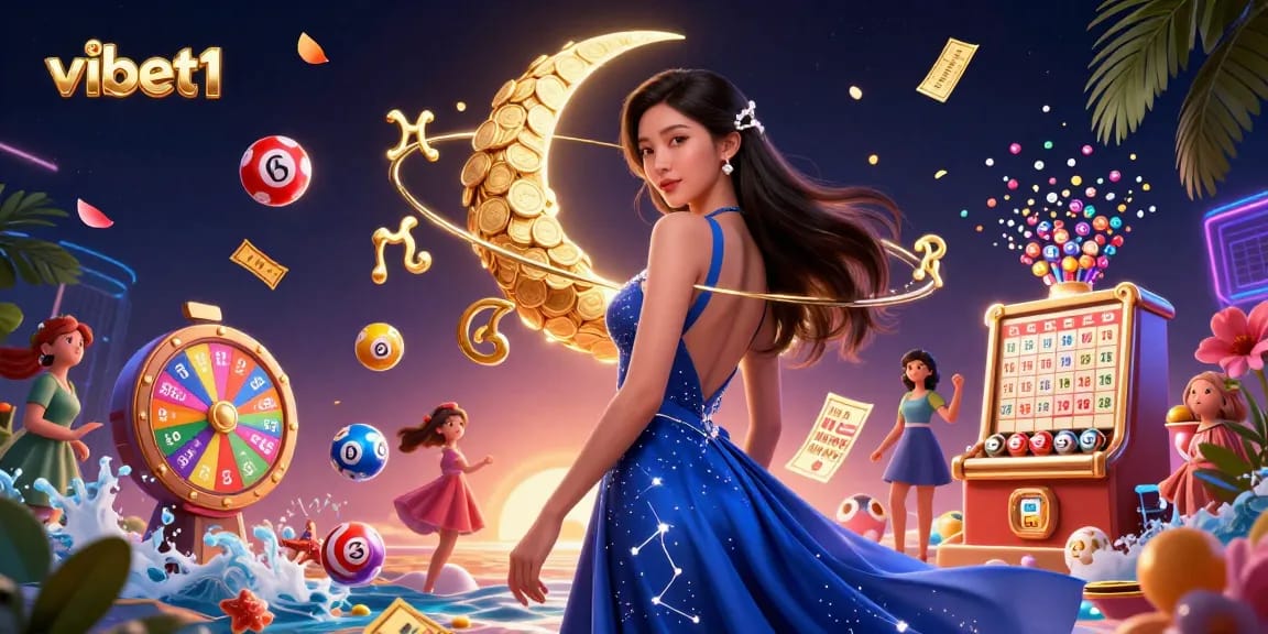 Engage with vibet1's dynamic lottery action featuring vibrant game elements and an elegant Asian theme.