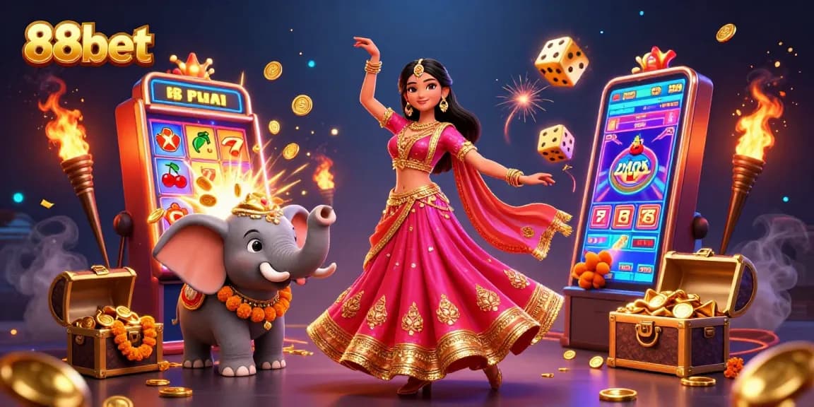 Experience thrilling gameplay at 88bet with vibrant casino elements and dynamic characters.