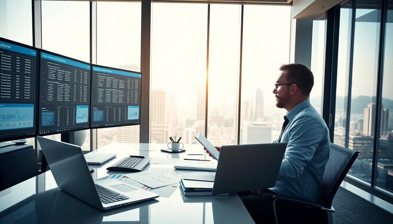 Registering and certifying in Federal databases in a professional office with modern technology.