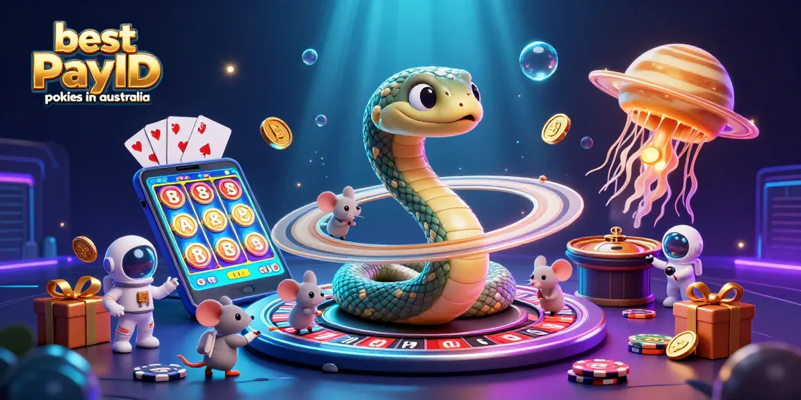 Spin and win at the best PayID pokies in Australia with vibrant cosmic visuals and exciting game elements.