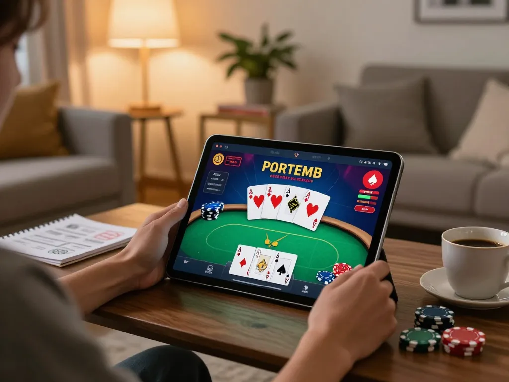 Experience online casino gaming at Nhà cái Luck8 with engaging poker sessions in a cozy home environment.