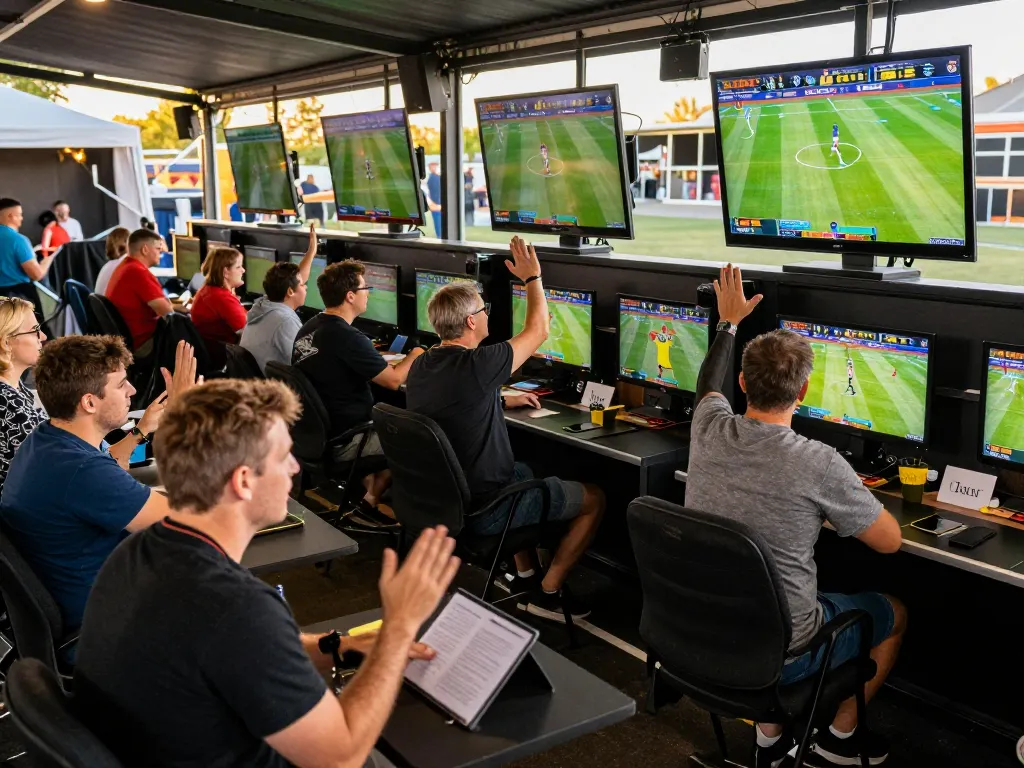 BL555 bettors placing wagers in a lively sports betting atmosphere during a major event