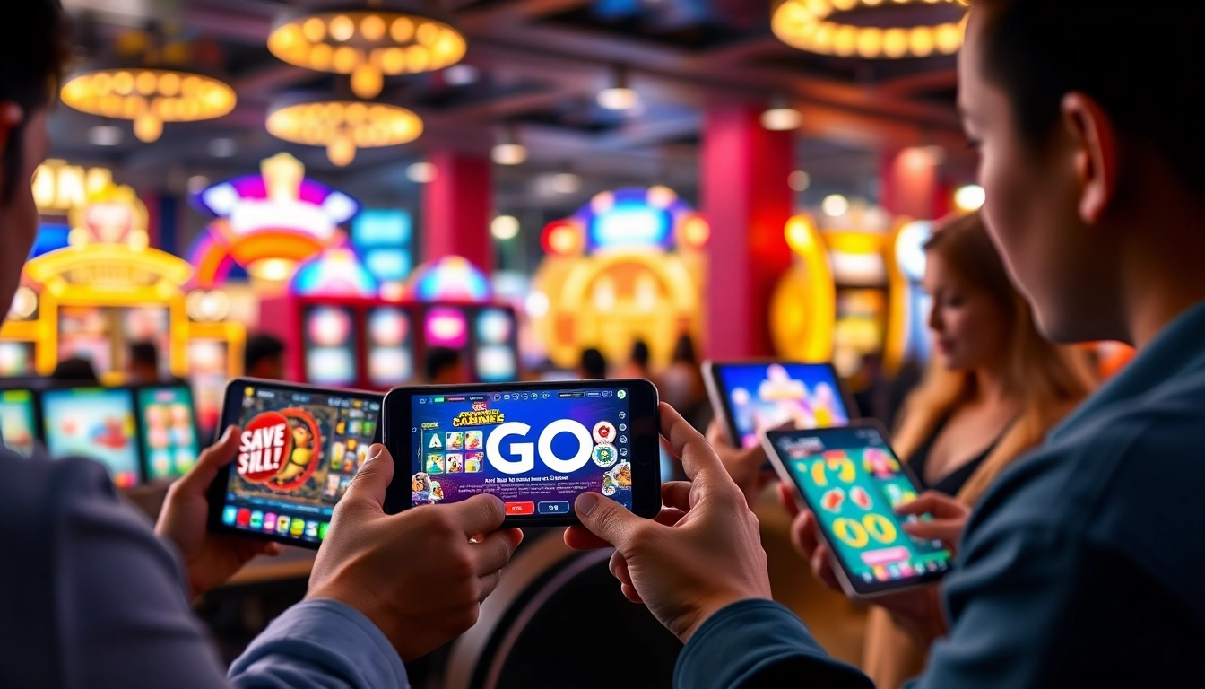 Tải GO88 with vibrant online gaming interfaces showcasing popular games and engaging players.