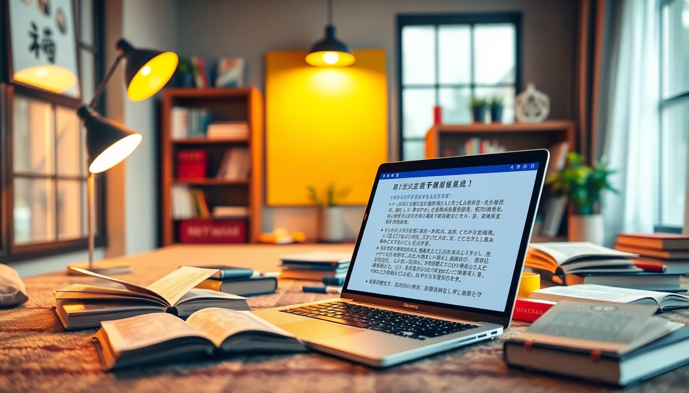 Enhanced learning with 有道 translation tools in a modern study setting.