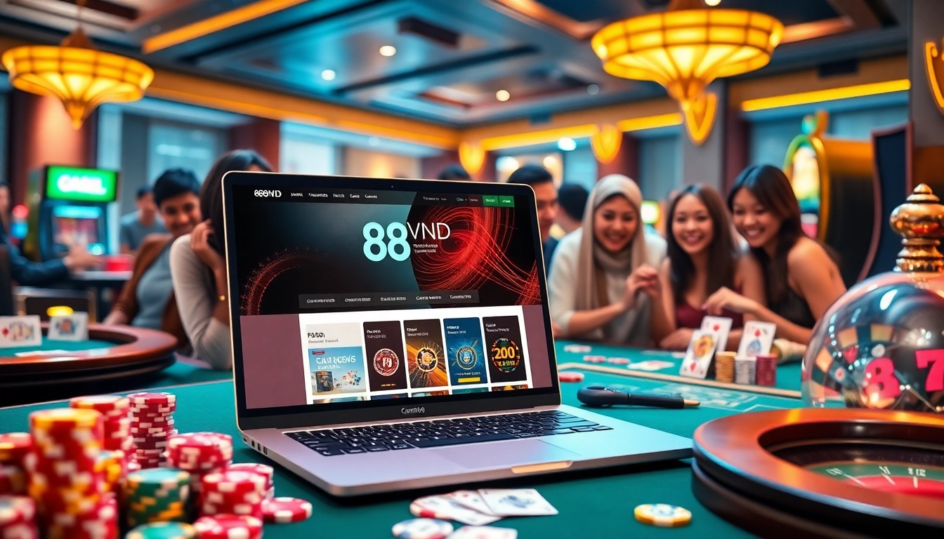 Experience thrilling gameplay at Trang chủ 888VND with vibrant casino visuals and engaging players.