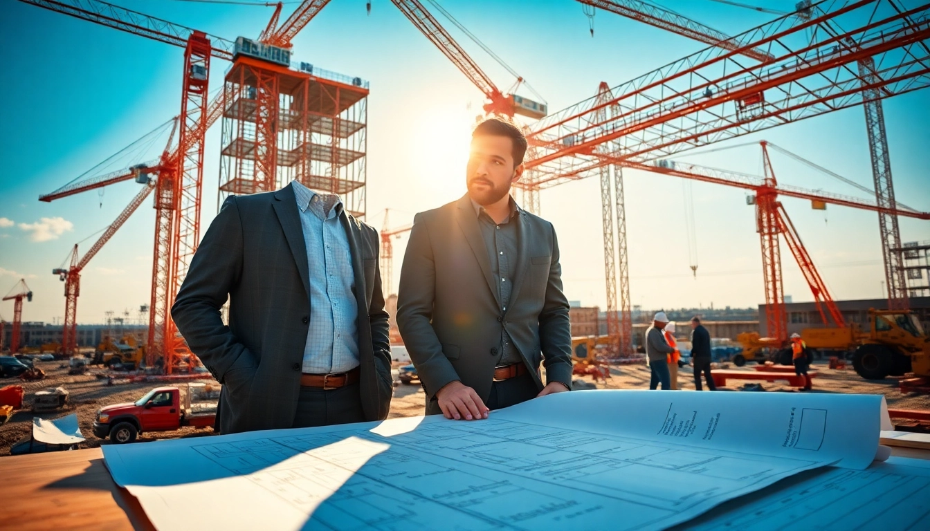 New Jersey Construction Manager guiding a dynamic construction site with engaged workers.
