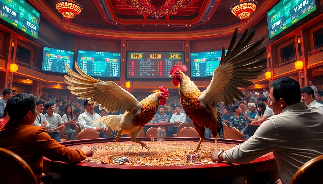 Experience ĐÁ GÀ 88 live with high-stakes betting on vibrant cockfighting events in a luxurious setting.