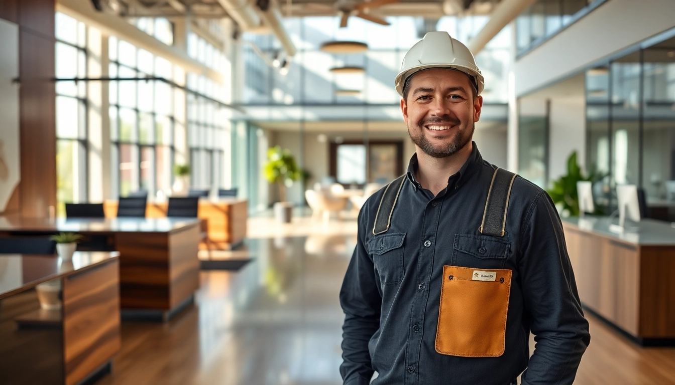 Austin commercial remodeling contractor showcasing a modern office design transformation.