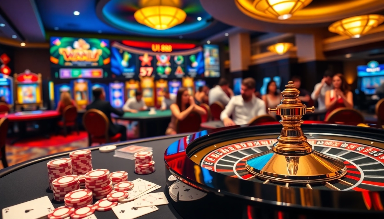 Experience the excitement of gambling at UU 88's prestigious casino tables.