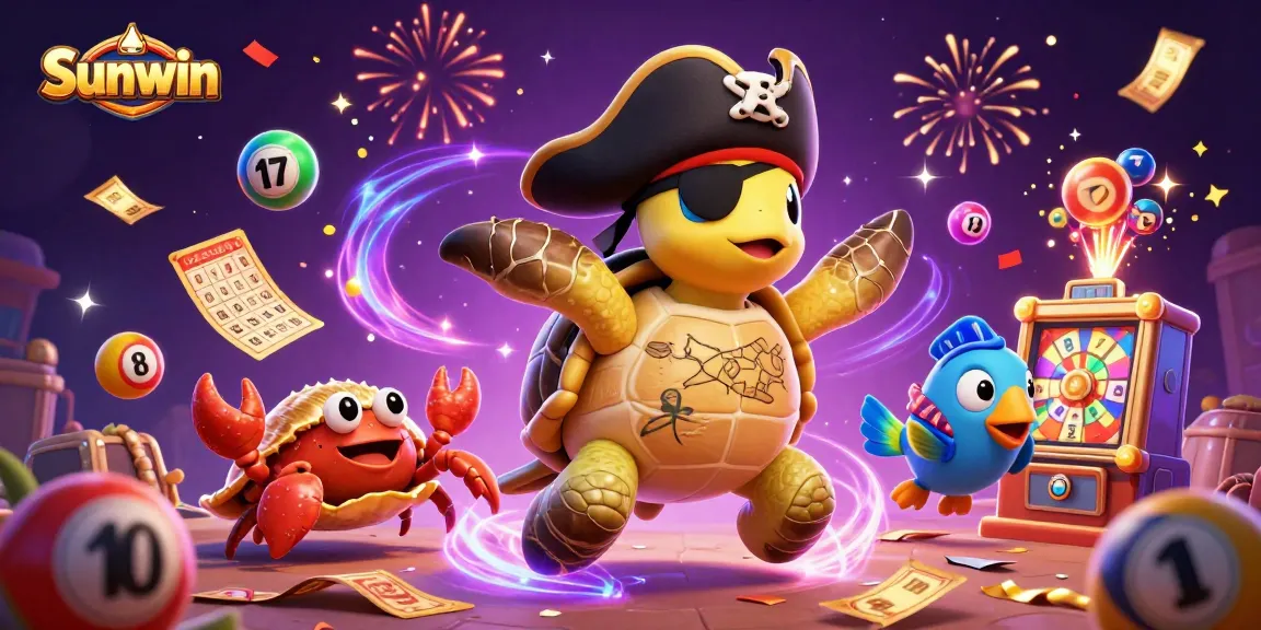 Experience fun at Sunwin with vibrant 3D characters amidst exciting casino games.